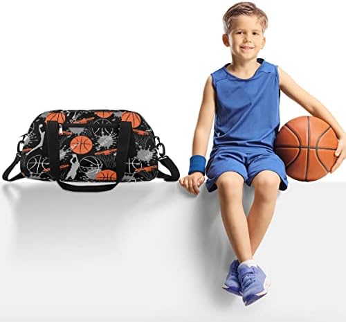 Баскетболни Детски Чанти За през Нощта, Спортна Мъжка Спортна Чанта за Фитнес, Лека Чанта За Носене през Уикенда, Пътна Чанта за Момчета