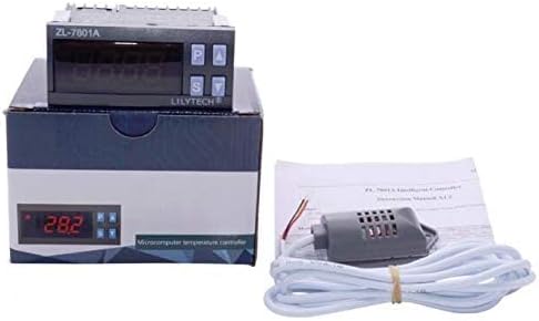 LILYTECH ZL-7801A, 100-240 vac, Мултифункционален Автоматичен Инкубатор, Контролер на Инкубатора, Температура и Влажност за Аксесоари