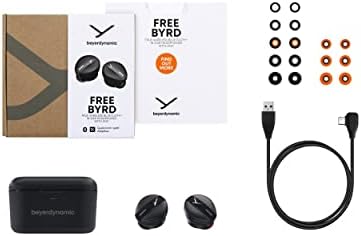 Ушите beyerdynamic Free BYRD True Black Wireless Bluetooth, с активно шумопотискане, дълъг живот на батерията, микрофон, IPX4, с персонализацията