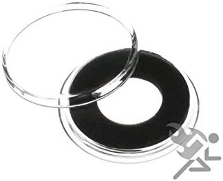 (10) Капсули с въздушно 14-миллиметровым черен пръстен-монетницей за 1/20 унция злато на лунната серия 1