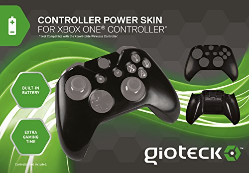Контролер Gioteck Skin Plus Черен цвят с вградена батерия
