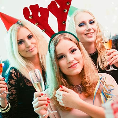 VICASKY 6шт Възрастни Коледни Шапки Детски Коледни Превръзки с Елени за Партита