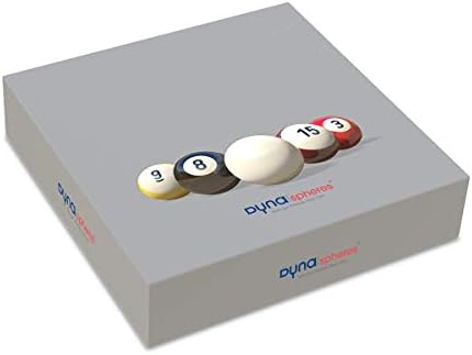 Набор от билярдни топки Dynasphere Silver съдържа 1 бяла топка, 7 Шарени топки и 8 Твърди топки