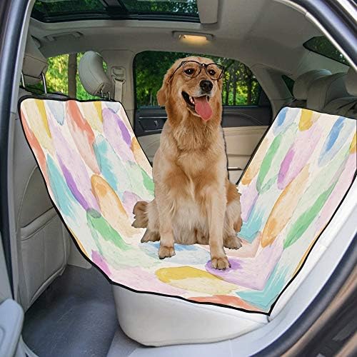 ENEVOTX Калъф За седалка Кучета Потребителски Точков Стил Дизайн Изкуство, Креативна Печат Калъфи за столчета за автомобил за Кучета