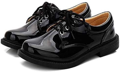 Блестящи Обувки за Смокинг За момчета XIPAI, Детско Рокля От Лачена Кожа, Обувки Оксфордские