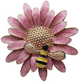 QTKJ Комплект от 6 Домашни Метални Пръстени за Салфетки с Цветя, Сладък Притежателя с Катарами за Салфетки във формата на Пчела, за Сватби,
