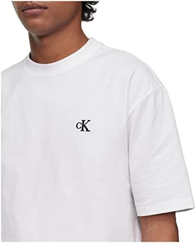 Мъжки t-shirt Свободно Cut Calvin Klein с монограм и логото на Crewneck