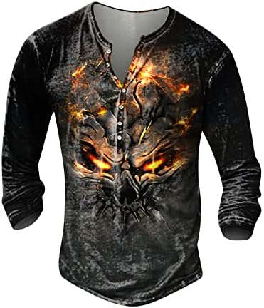 Ленени Ризи за мъже, Мъжки Модни Тениска с графичен дизайн и бродерия, пролетно-есенен пуловер с дълъг ръкав и принтом