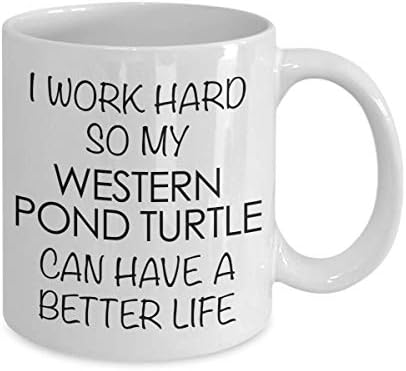 Аксесоари за западна езерни костенурки Аз Усърдно Тружусь, за да ми Езерни Костенурки Е най-добрата на живота на Керамичните чашата за