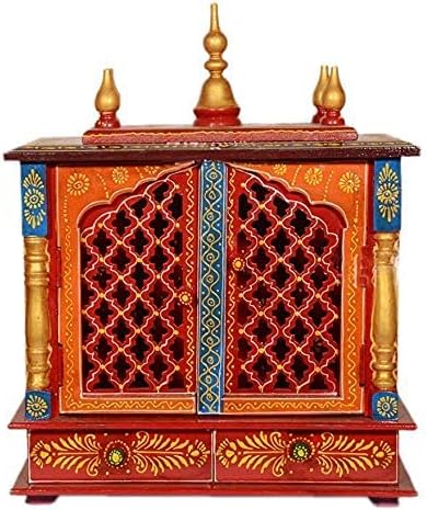 Дървени Храм на Изкуството и Занаятите Камдхену /Домашен Храм /Пуджа Мандир/Пуджа Mandap / Храм за дома (D1)