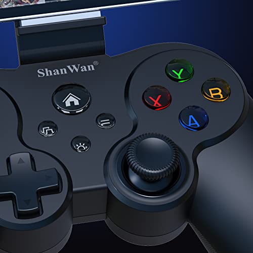 Мобилен гейминг контролер ShanWan за iphone и Android група за телефон и led подсветка -PS Remote Play, Xbox Облак, Steam Link, GeForce