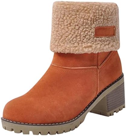 AODONG/Зимни дамски обувки, Топли Ботильоны на кожа подплата, Водонепропусклива Улични Обувки Без Закопчалка, Удобни обувки, Зимни обувки