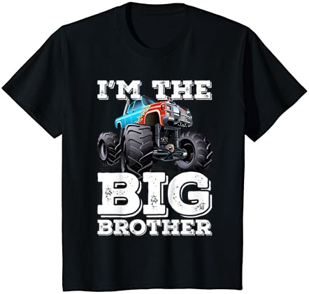 Деца, аз съм най-големият брат - Забавна Тениска с камион-чудовище
