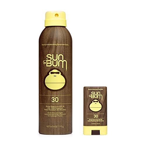 Слънцезащитен спрей Sun Bum Sun Bum Original Spf 30 Слънцезащитен спрей и стик за лице вегетариански и екологично чиста (без октиноксата