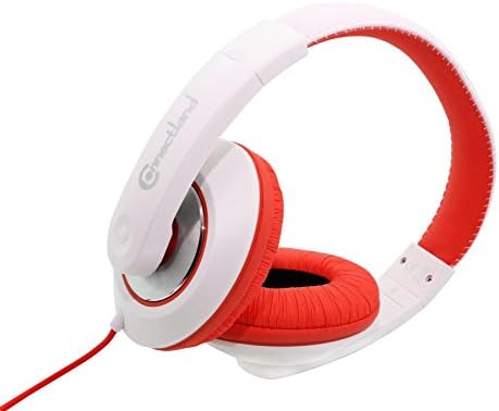 Жични слушалки Connectland Over Ear 3,5 мм с микрофон, Лесно Регулируема лента за глава за деца, младежи, възрастни. Таблет iPhone, iPad,