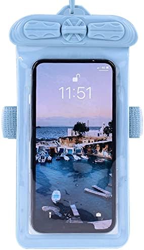 Калъф за телефон Vaxson, Съвместим с водоустойчив калъф Blu R1 HD Dry Bag [Без защитно фолио за екрана] Син