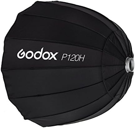 Godox P120H 48Дълбоко Параболични Софтбокс за студийната видео със светкавица, определяне на Bowens, Устойчиви на високи температури