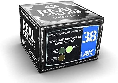 Комплект AK Real Colors RCS038 WW2 RAF Схема умерени земи (3x10 ml)