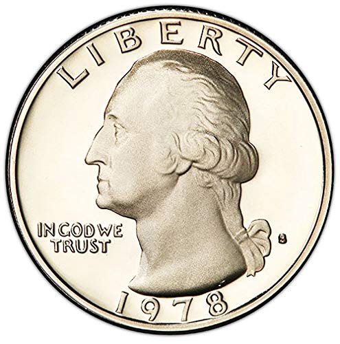 Монетен двор на САЩ, 1978 г. Proof Washington Quarter Choice Без лечение
