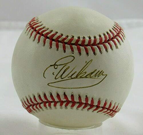 Енрике Уилсън Подписа Автограф Rawlings Baseball B90 - Бейзболни Топки с Автографи