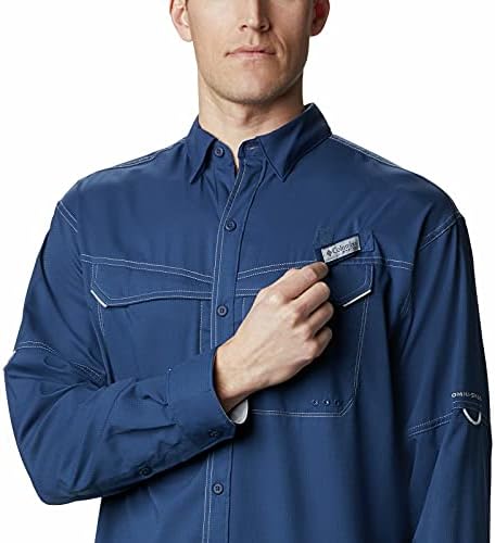 Мъжки офшорна риза с дълъг ръкав Columbia с ниско съпротивление, Carbon, 4X