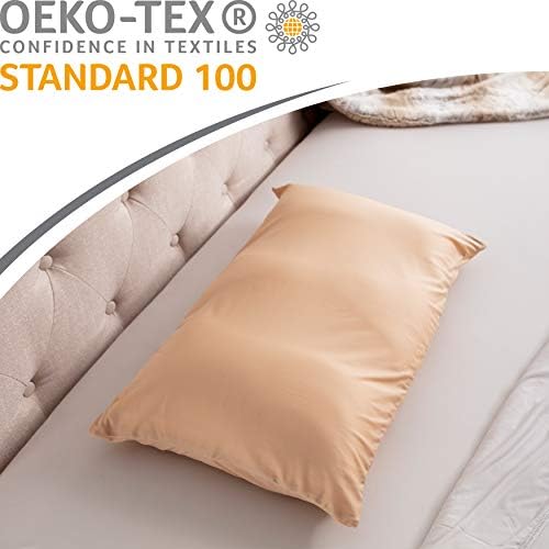 МЕК Калъф Само за възглавници премиум-клас Microbead Bed, малък, много елегантен - Ултра Комфортен сън с копринен антивозрастным калъф
