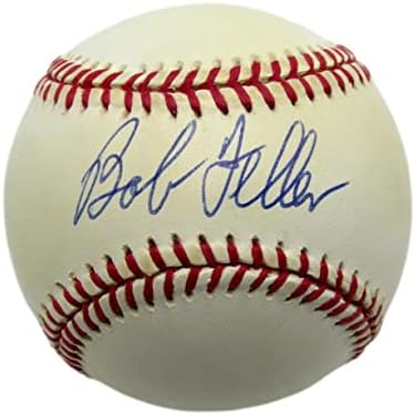Бейзболни топки с автографи на Боб Феллера Хофа OAL Baseball Indians PSA/DNA 177776 - Бейзболни топки с автографи
