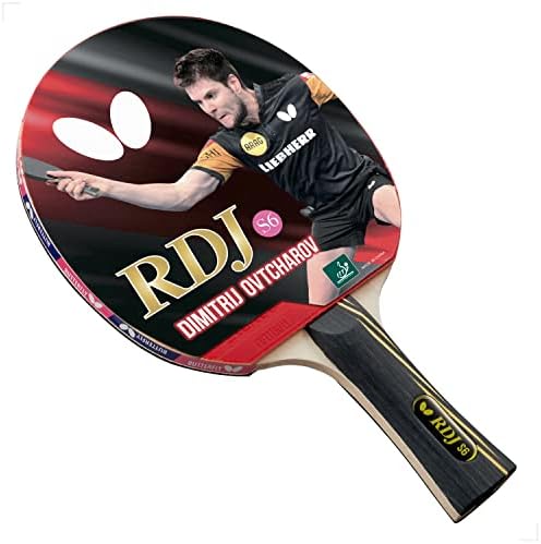 Ракета за тенис на маса Butterfly RDJ S6 Shakehand | серия RDJ | Осигурява Идеален баланс на скоростта на въртене и контрол | се Препоръчва