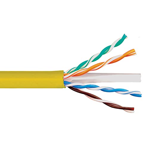 Оптичен кабел ICC 600MHz CAT6e с твърди кабели UTP 23 AWG, обвивка CMP прибиращ се в кашон, 1000 Метра